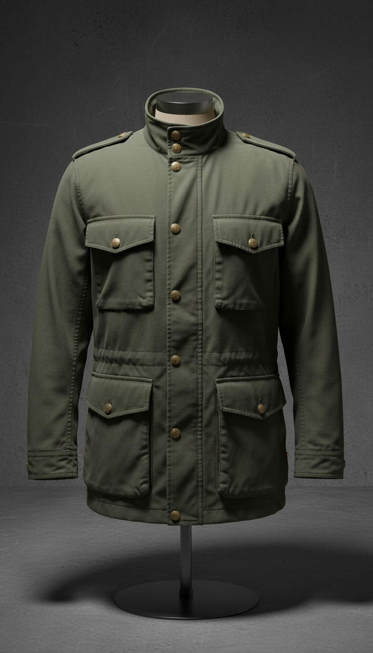 Feldjacke aus robustem Canvas