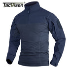 VALEWARD Transit Stretch Base Layer in Night Navy, front view (alternate crop).