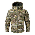 VALEWARD Bracken Camouflage Softshell in Camouflage, with the adjustable drawcord hood