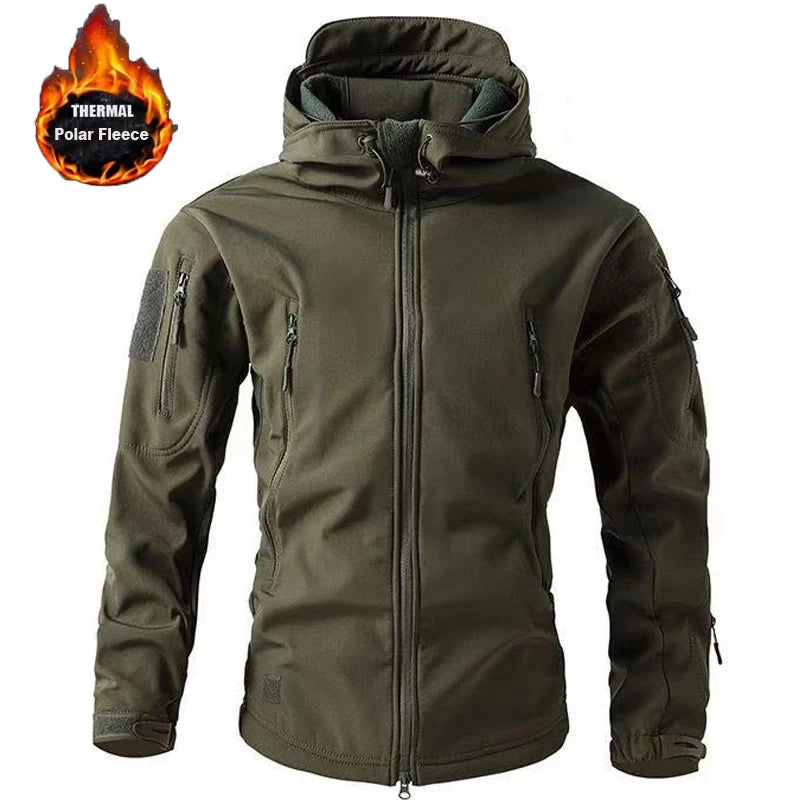 VALEWARD Bastion Softshell Jacket in Ranger Green, front view.