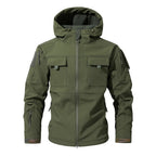 VALEWARD Bracken Camouflage Softshell in Ranger Green, showing the large flap chest pockets