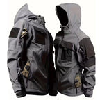 VALEWARD Drover Tactical Fleece Jacket in Gunmetal Grey Two-Tone, front view