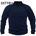 VALEWARD Sentry Tactical Fleece Pullover in Night Navy, front view.