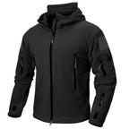VALEWARD Watchman Hooded Fleece in Tactical Black, front view