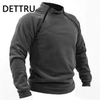 VALEWARD Sentry Tactical Fleece Pullover in Gunmetal Grey, front view.