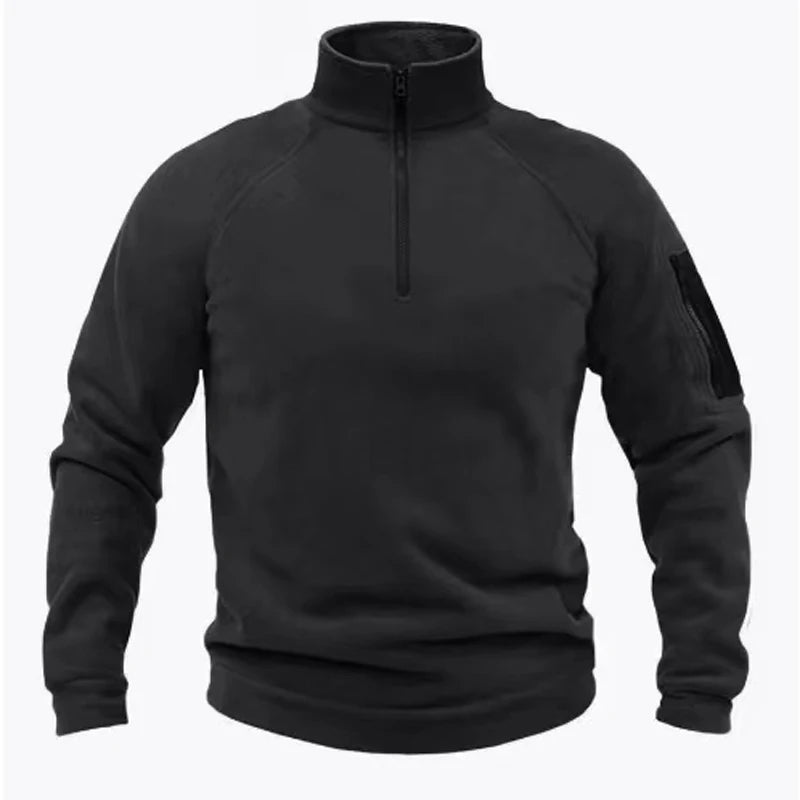 VALEWARD Picket Quarter-Zip Fleece in XXL, with the sleeve pocket and patch panel