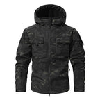 VALEWARD Bracken Camouflage Softshell in Black Camouflage, front view