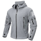 VALEWARD Watchman Hooded Fleece in Storm Grey, front view