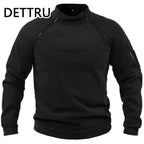 VALEWARD Sentry Tactical Fleece Pullover in Ranger Green, front view showing the offset diagonal zip and stand collar.